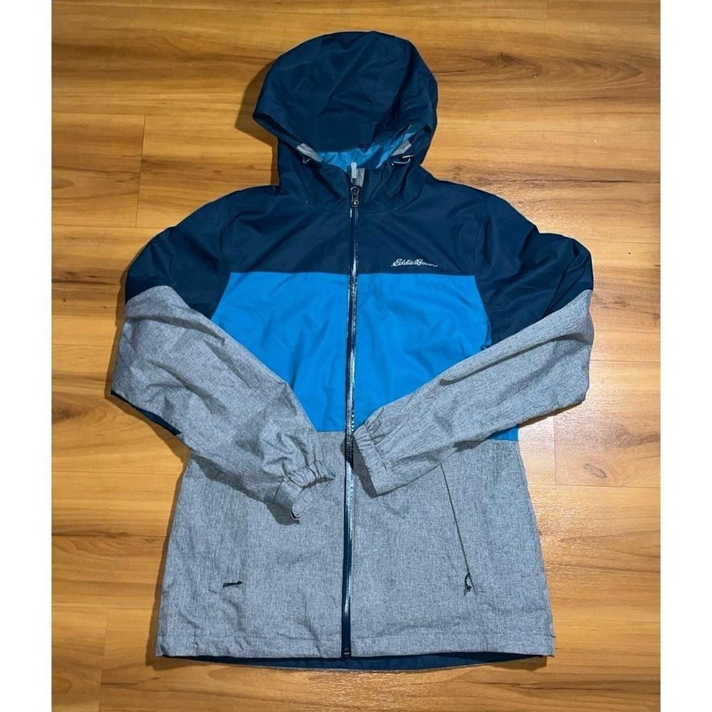 Eddie Bauer WeatherEdge Parka Color Block Full Zip Lightweight Ski Jacket